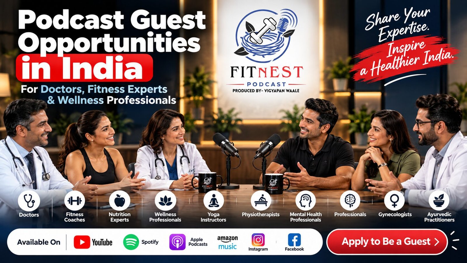 Podcast Guesting for Doctors in India: Benefits & New NMC Guidelines (2026)